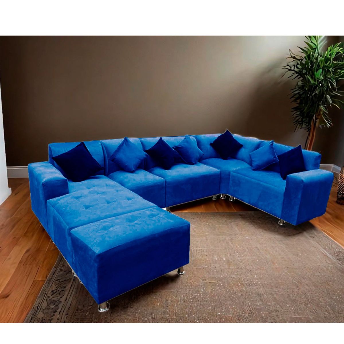 GENERICO - SECCIONAL MODELO CHARLESTONE AZUL