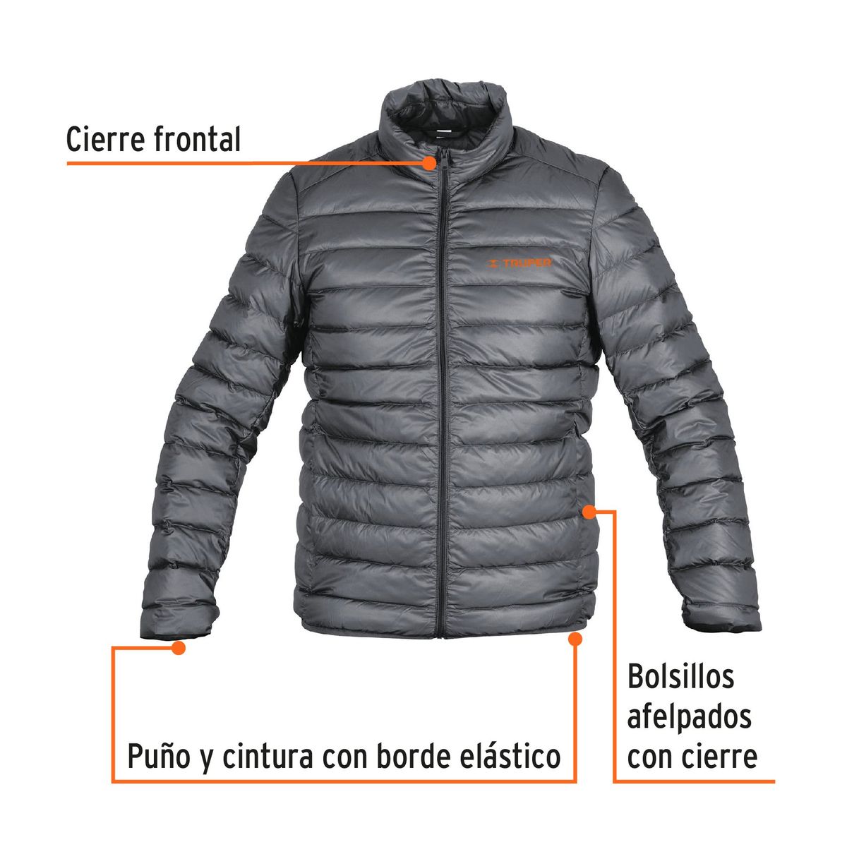 TRUPER - Casaca De Plumas Impermeable para caballero talla EG Truper