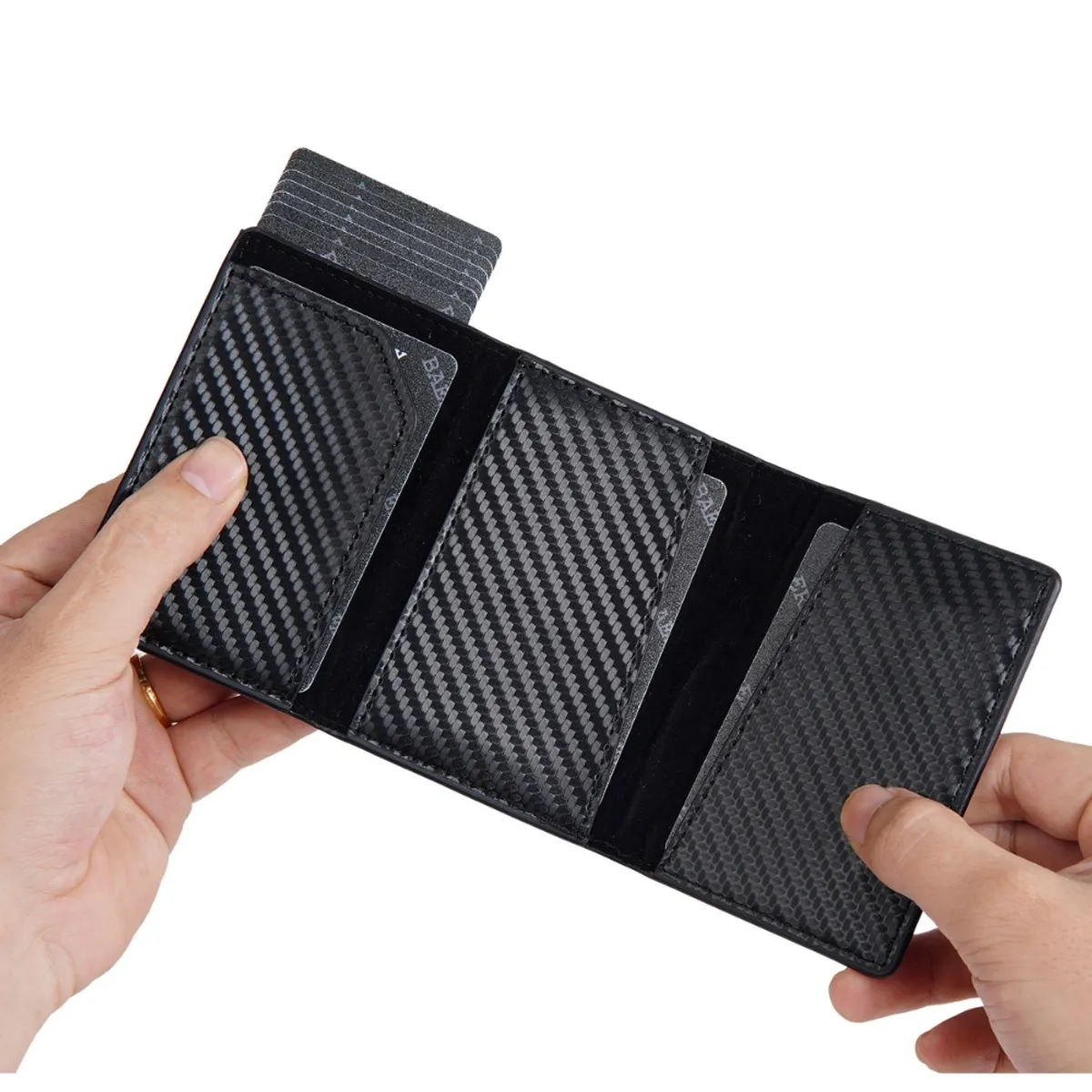 BAELLERRY - TARJETERO Y BILLETERA POP UP K9319 DE CUERO VEGANO PU