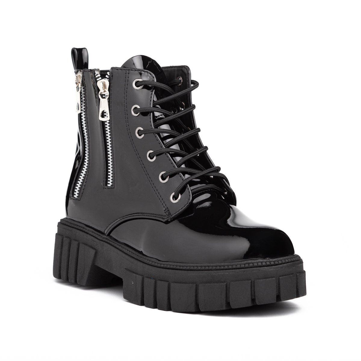 NEBULA - Botas Shinny - Nebula - Negro Charol