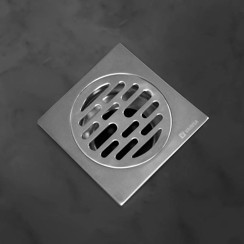 VAINSA - Sumidero 4" en Acero Inoxidable Mate 304