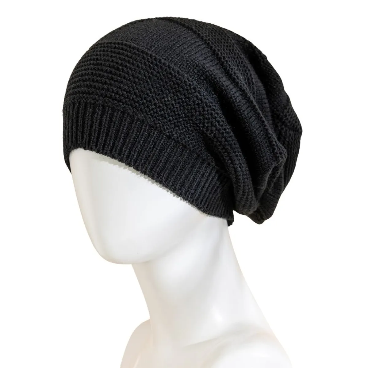 KAST PE - Beanie Gorro Elías Suelto y Holgado - Negro