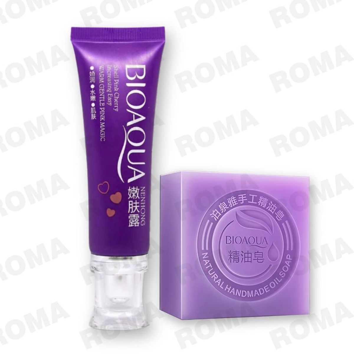 BIOAQUA - PACK CREMA BLANQUEADORA DE ZONAS y JABÓN NATURAL DE LAVANDA BIOAQUA
