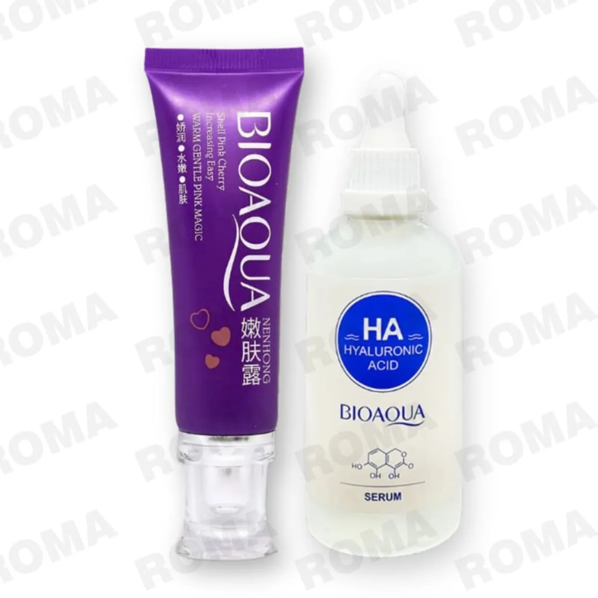 BIOAQUA - PACK CREMA BLANQUEADORA DE ZONAS y SERUM ÁCIDO HIALURÓNICO LAIKOU
