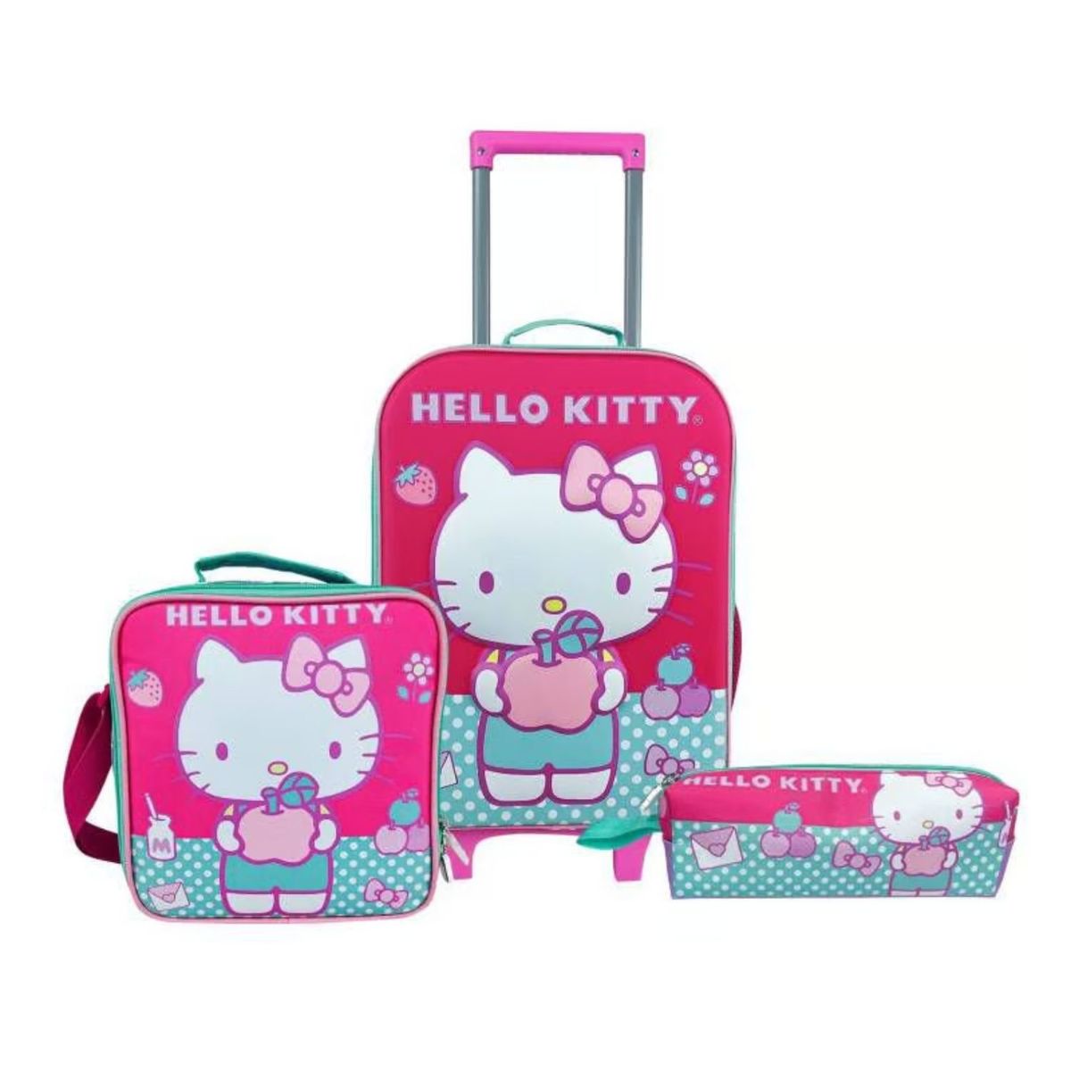SCOOL - Set Mochila Hello Kitty Grande + Lonchera + Cartuchera