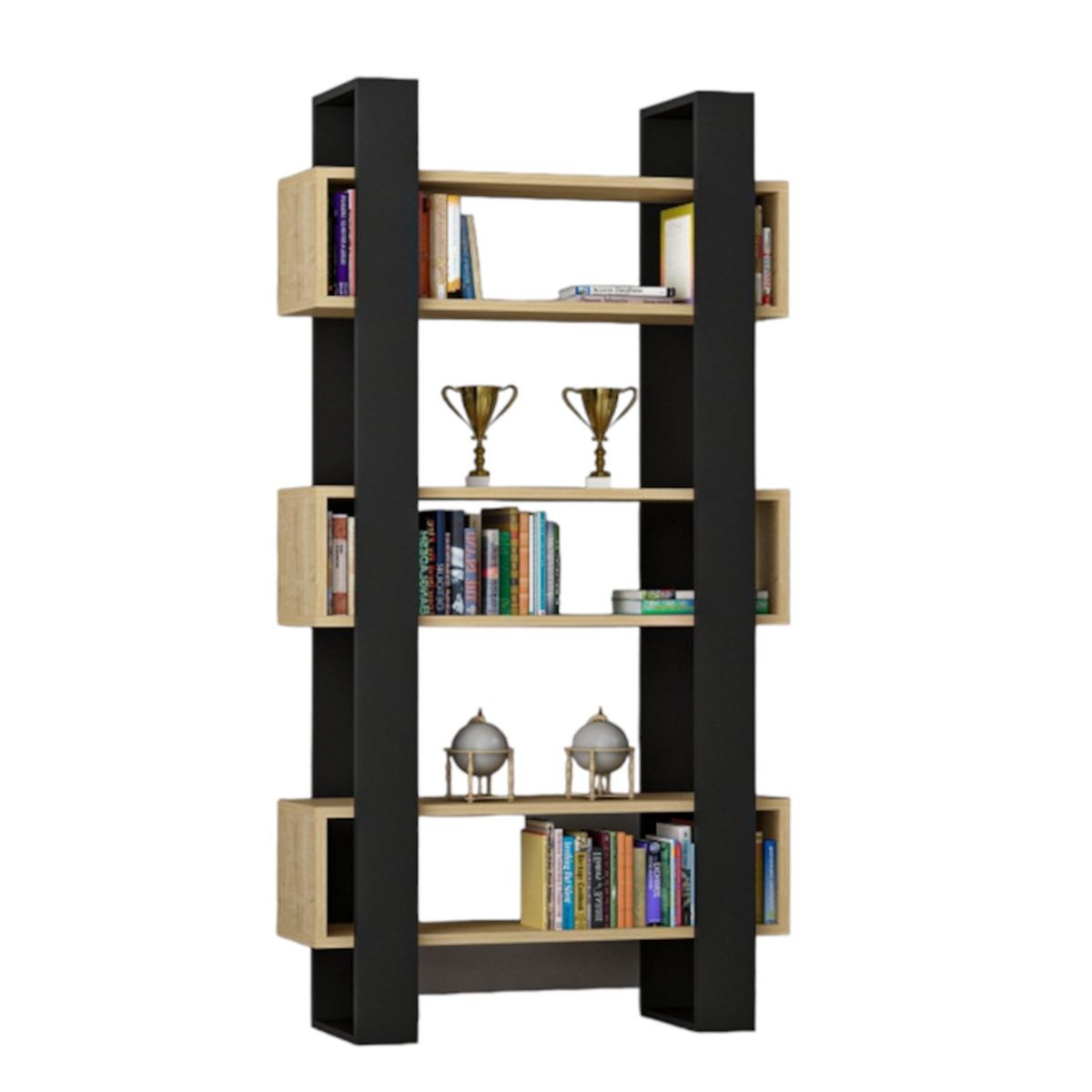 GENERICO - Librero Titan NegroDunna 160M