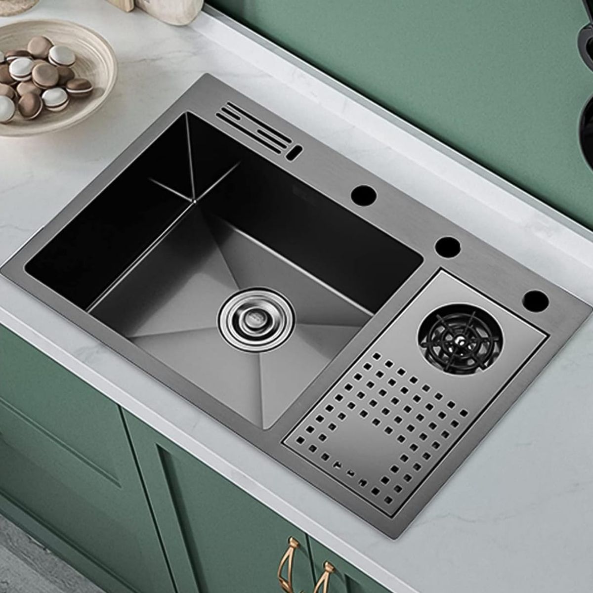 GENERICO - Lavadero Multifuncional 60x45x22 PREMIUM  Con escurridor incluido