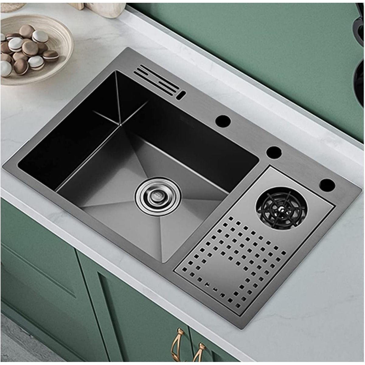 GENERICO - Lavadero Multifuncional 60x45x22 PREMIUM  Con escurridor incluido