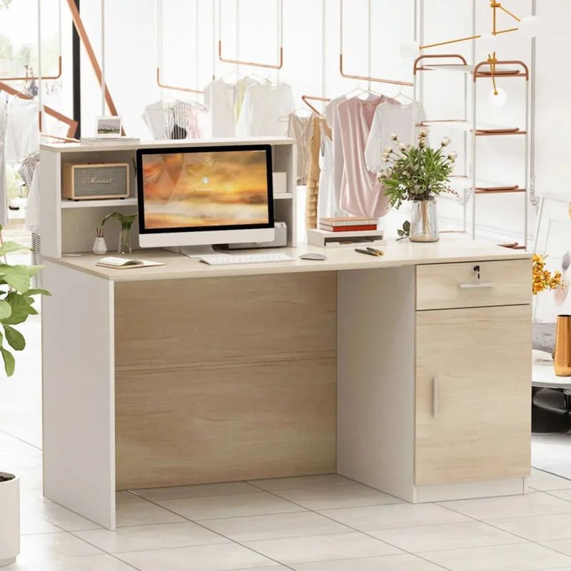TU MESITA - Escritorio  Counter para Recepción Moderno Mike 140cm