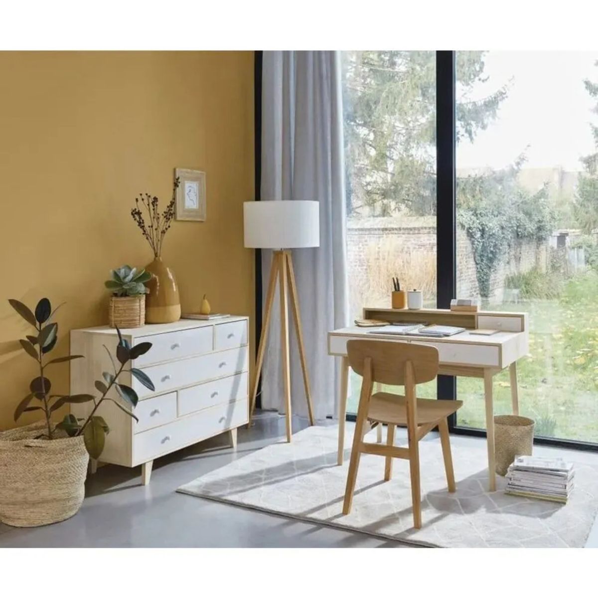 TU MESITA - Escritorio Alanis Marrón 100 cm