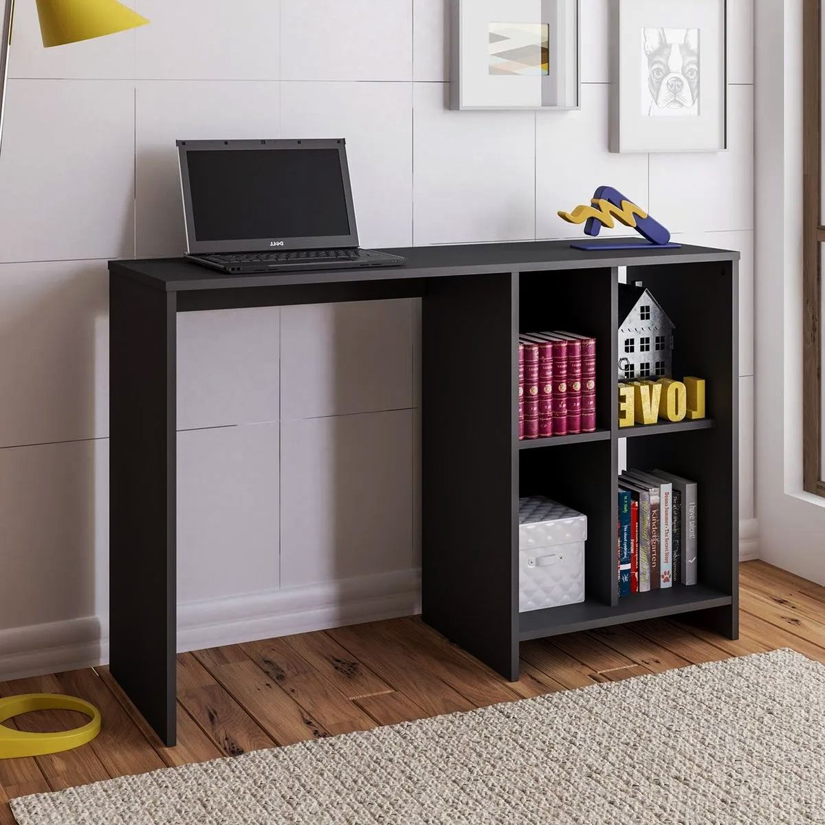 GENERICO - Escritorio Nova Negro con Mini Librero 110M