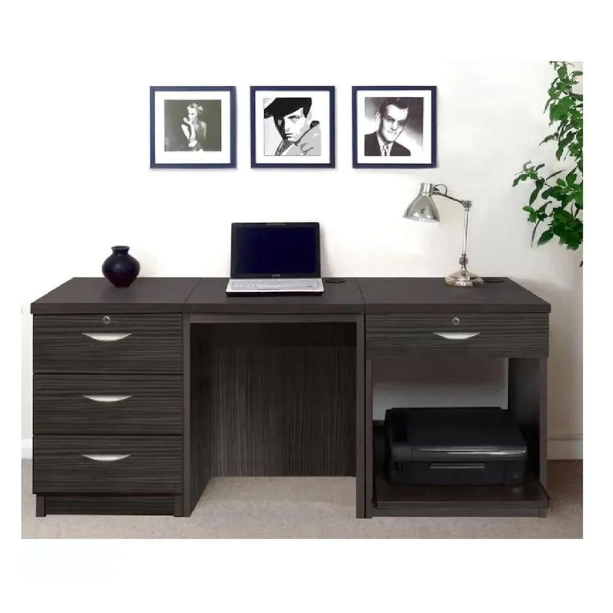 TU MESITA - Escritorio Ejecutivo TU MESITA Felix color Negro 4 cajones