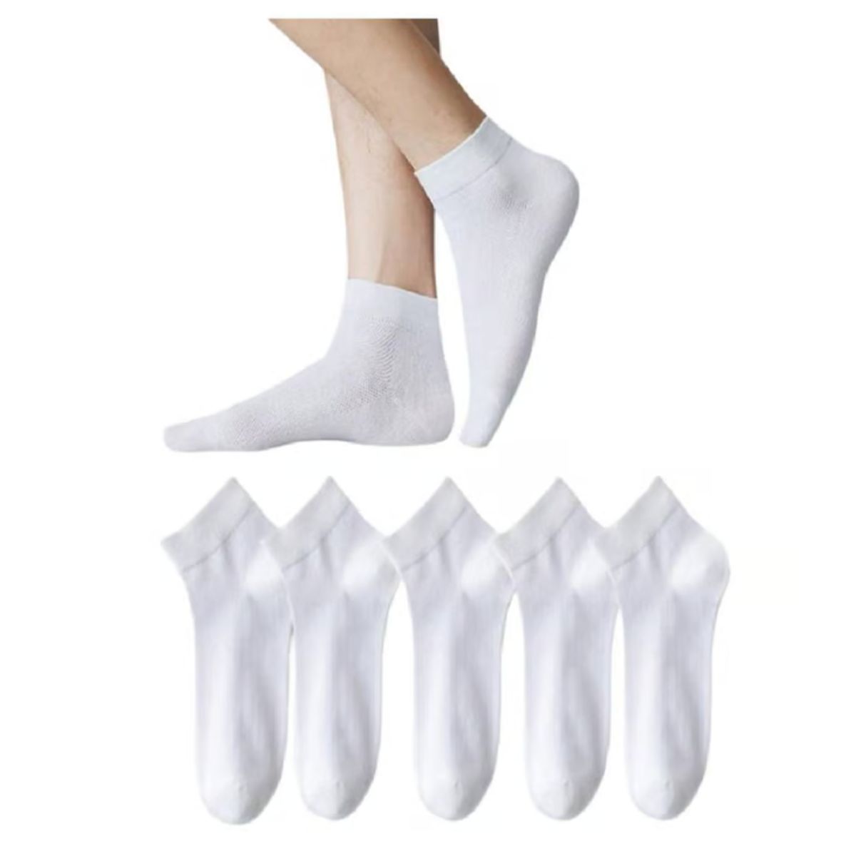 GENERICO - Media Calcetin Acolchada Para Hombre Pack 6