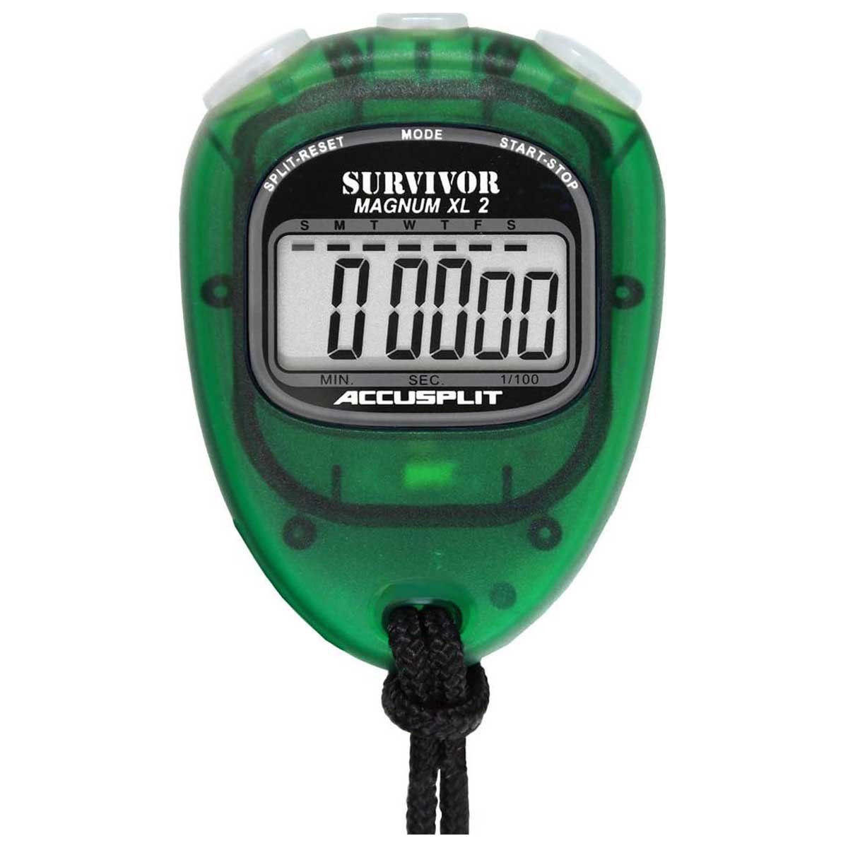 ACCUSPLIT - Cronómetro Digital Accusplit Survivor 2 Profesional - Verde