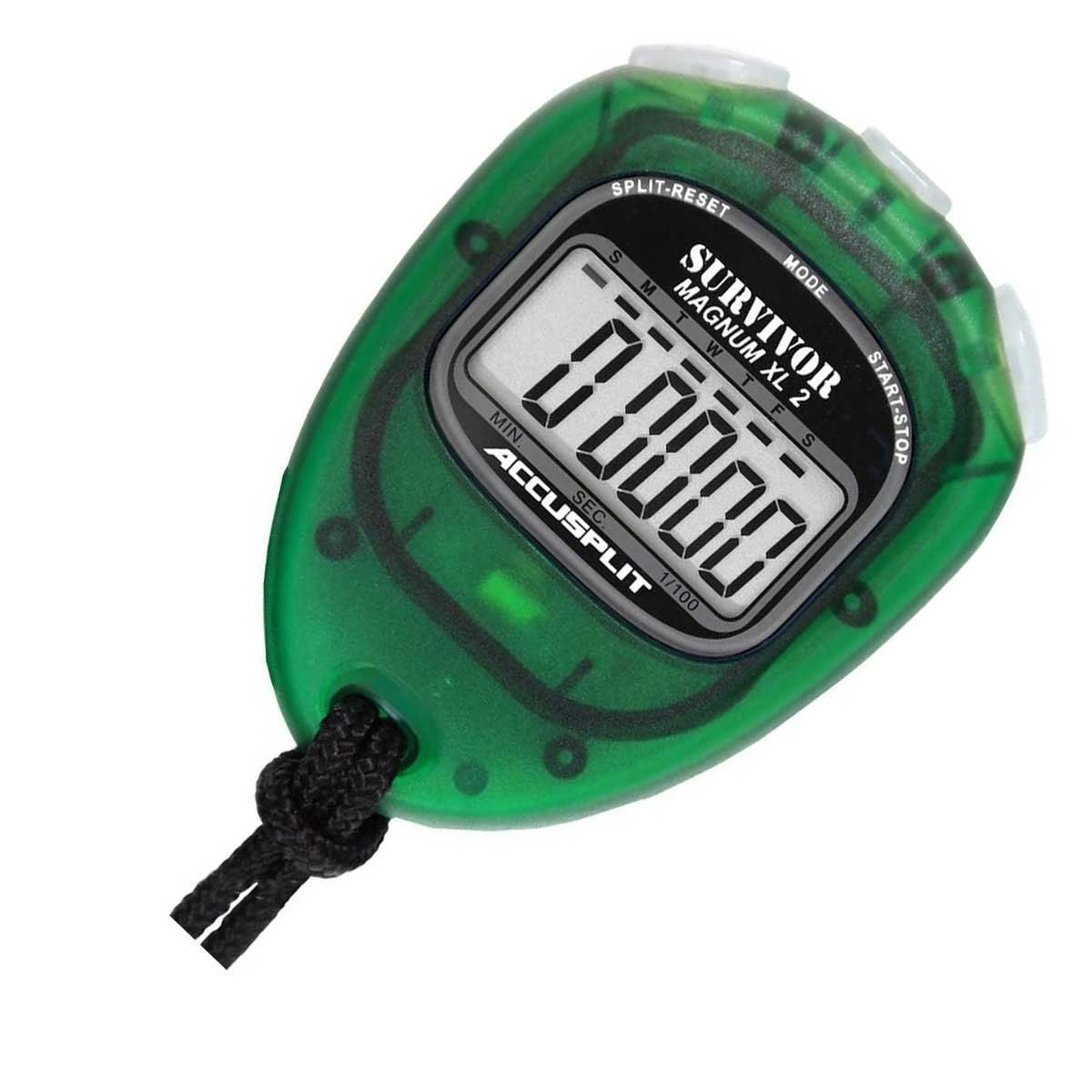 ACCUSPLIT - Cronómetro Digital Accusplit Survivor 2 Profesional - Verde