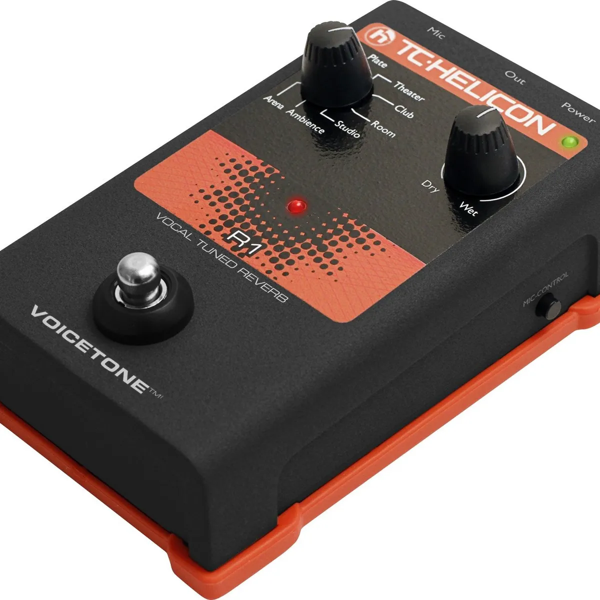 TC HELICON - Pedal 1 Boton Para Reverb TC HELICON VOICETONE R1