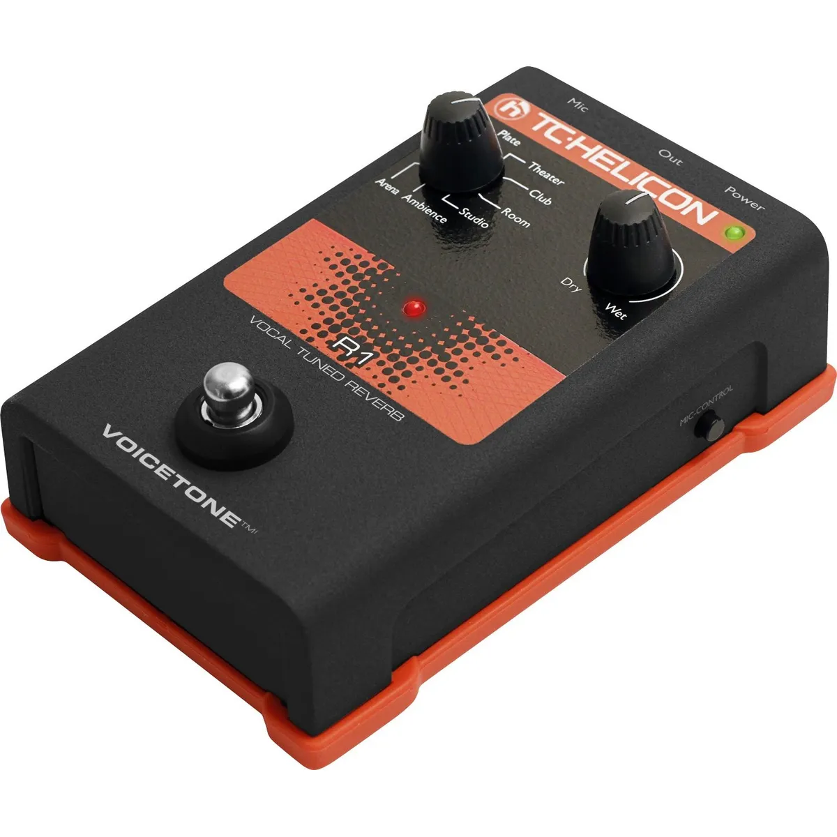 TC HELICON - Pedal 1 Boton Para Reverb TC HELICON VOICETONE R1