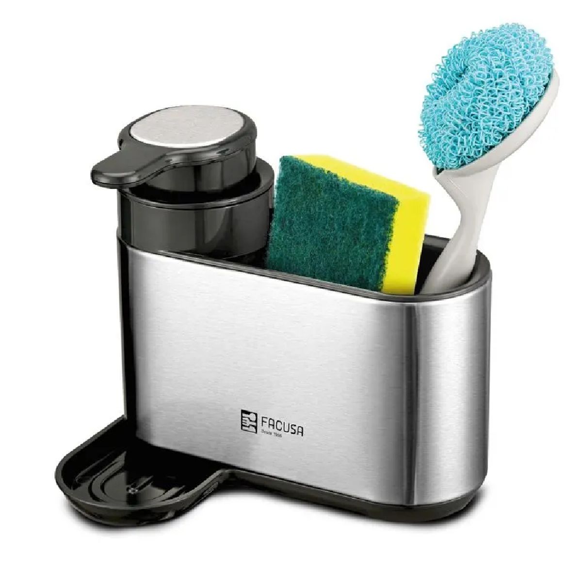 FACUSA - Dispensador/Organizador p/Lavadero Acero Inox - 10261018