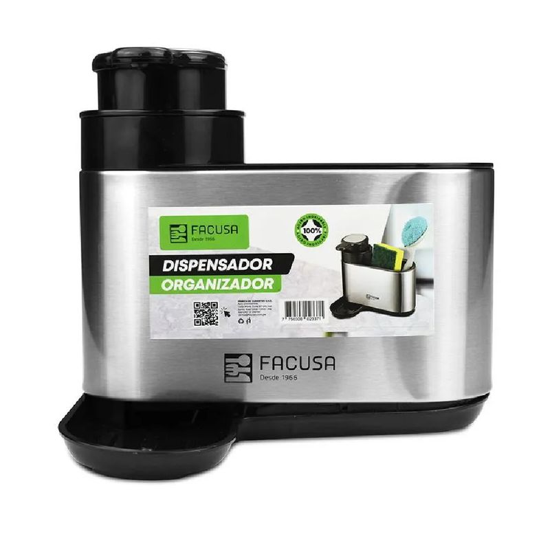 FACUSA - Dispensador/Organizador p/Lavadero Acero Inox - 10261018
