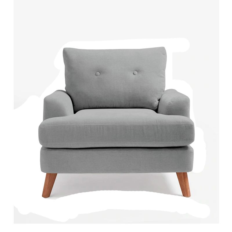 BH BARAKA HOME PREMIUM - Butaca Zabbar - Gris oscuro