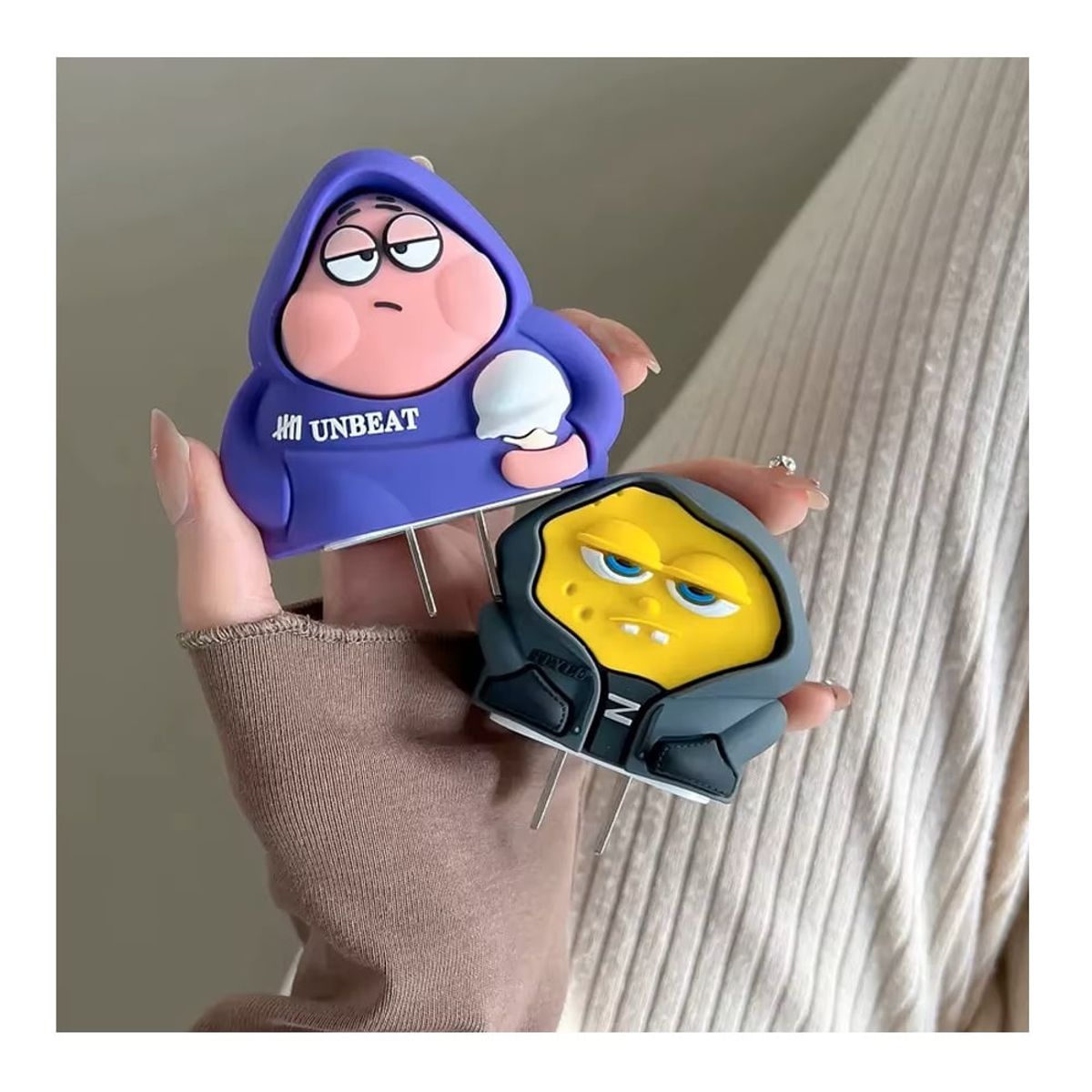 GENERICO - Funda De Silicona Protector Para Cargador Iphone 20w Estrella Rosa