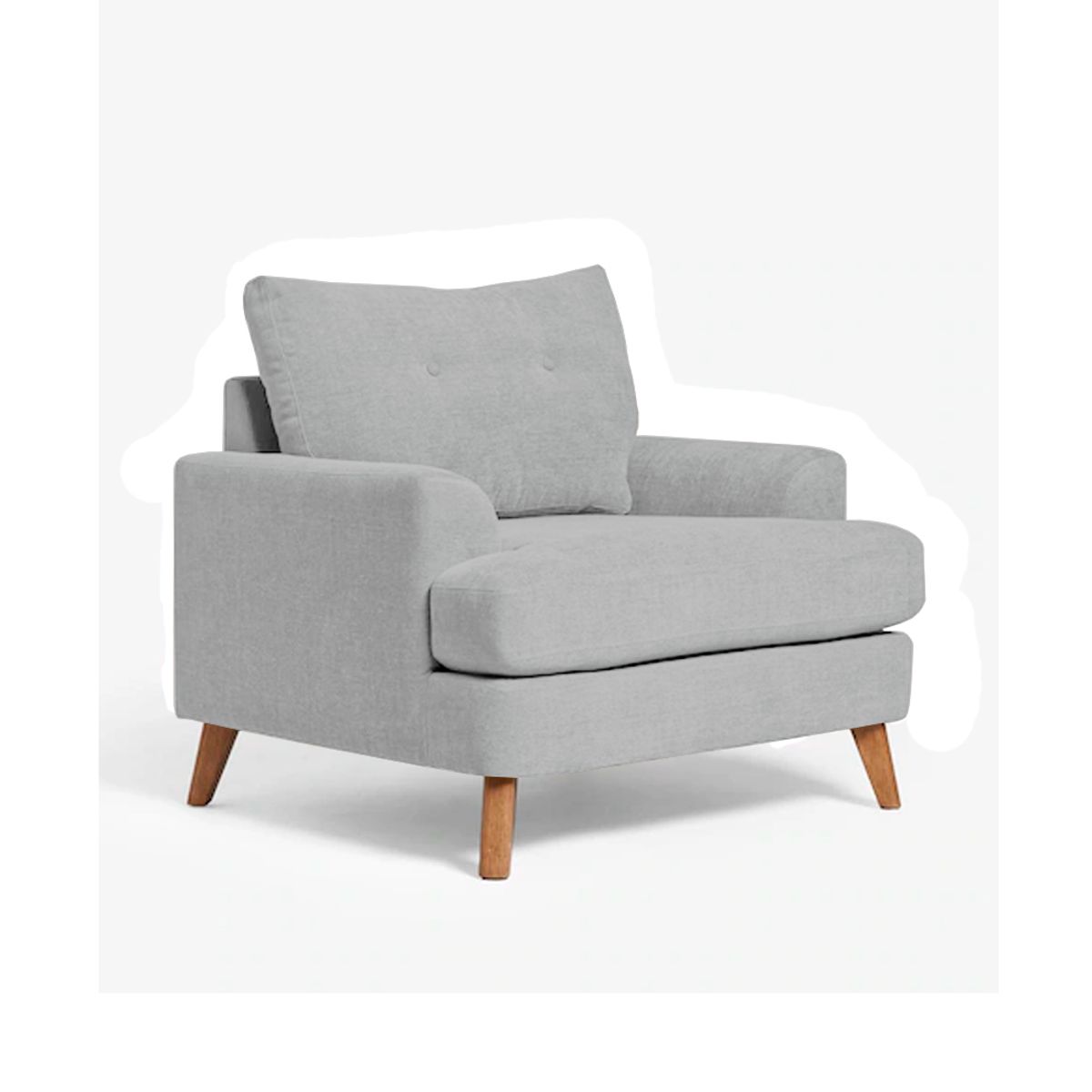 BH BARAKA HOME PREMIUM - Butaca Zabbar - Gris claro