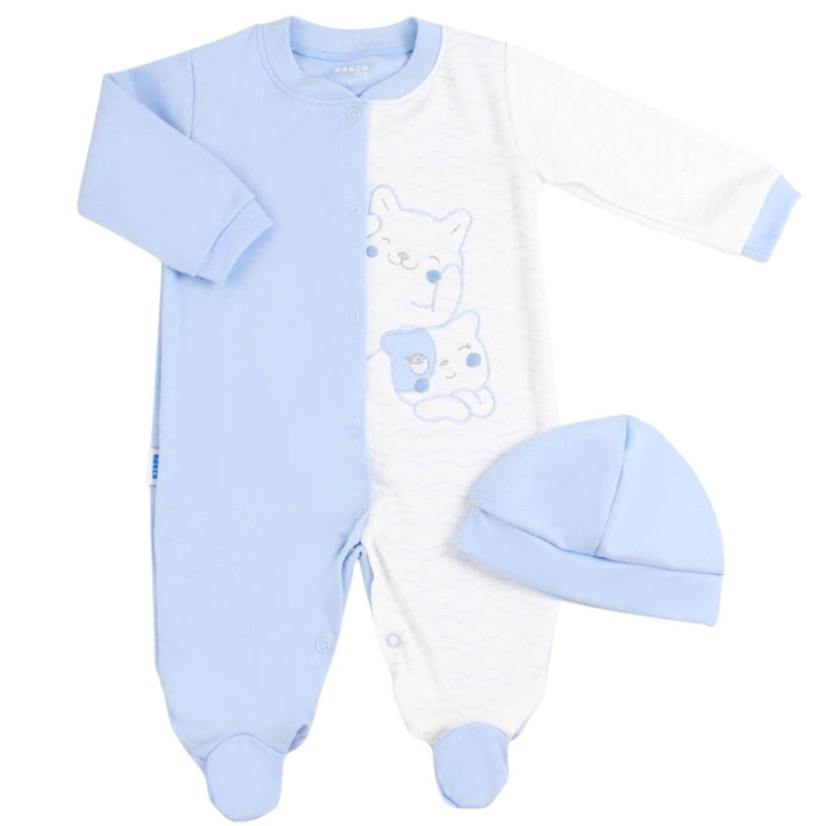 GENERICO - Enterizo Algodon - Amigos Celeste