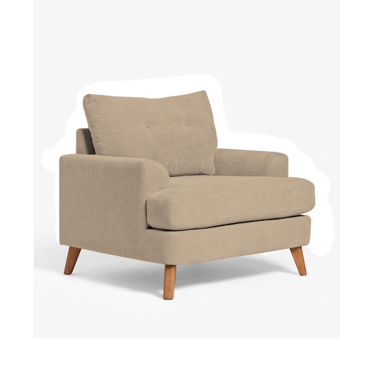 BH BARAKA HOME PREMIUM - Butaca Zabbar - Beige claro