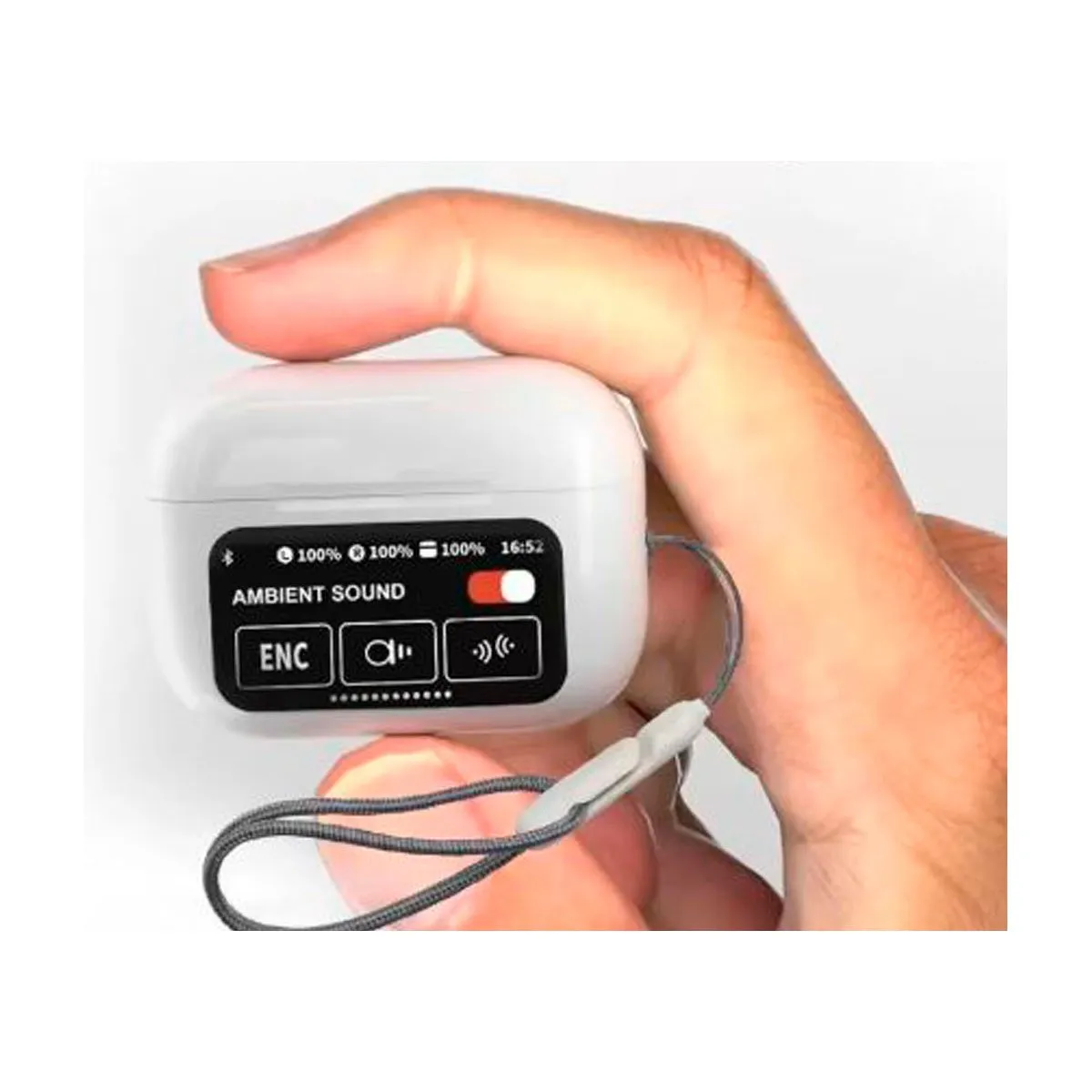 OEM - Audífonos inalámbricos con pantalla LCD almohadillas y cable