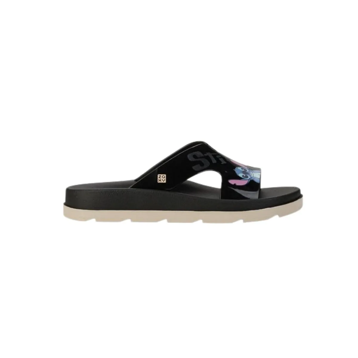 DISNEY - Sandalias Mujer Zaxy Stitch Negro