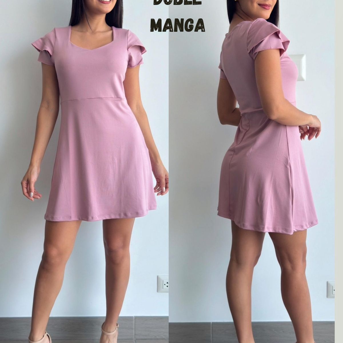 GENERICO - VESTIDO PRINCESA DOBLE MANGA SUPLEX