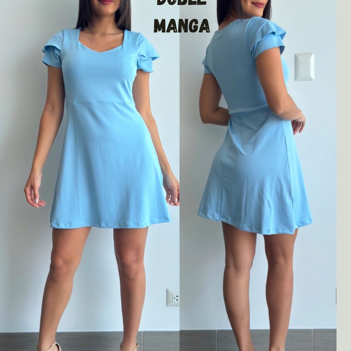 GENERICO - VESTIDO PRINCESA DOBLE MANGA SUPLEX