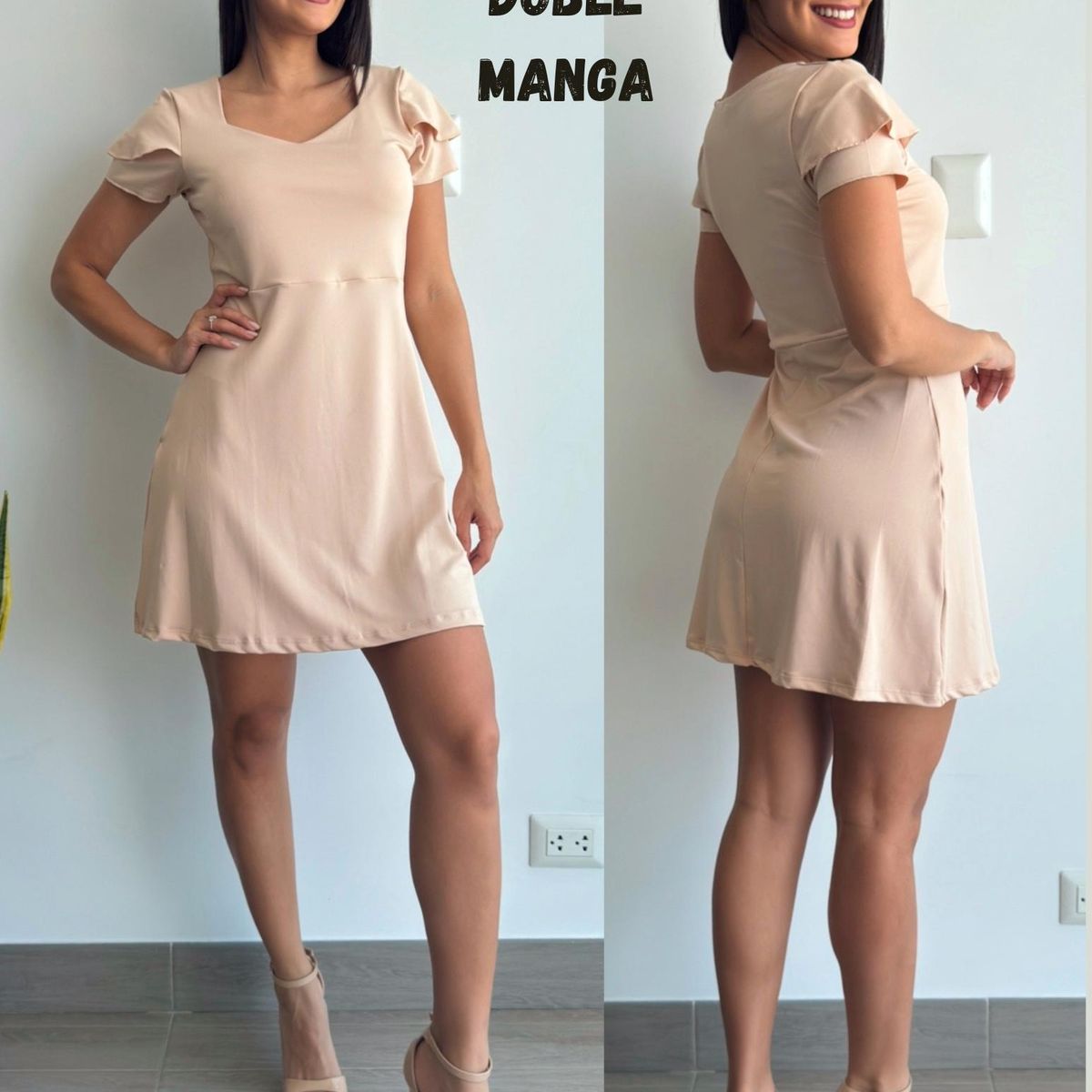 GENERICO - VESTIDO PRINCESA DOBLE MANGA SUPLEX