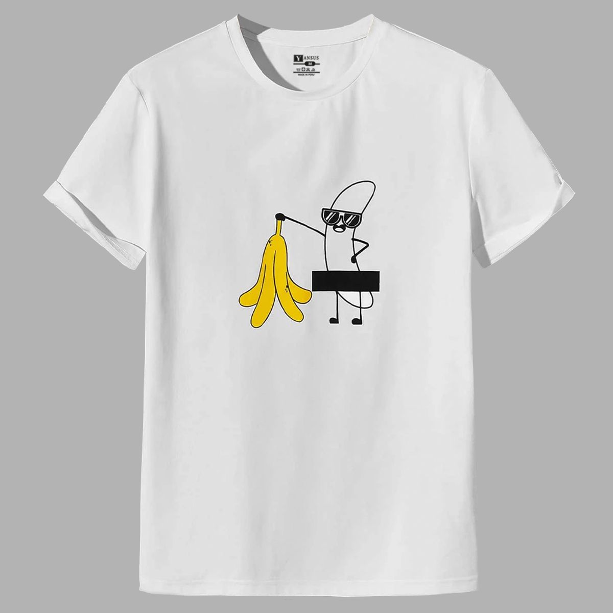 YANSUS - Polo Hombre Yansus Estampado Plátano