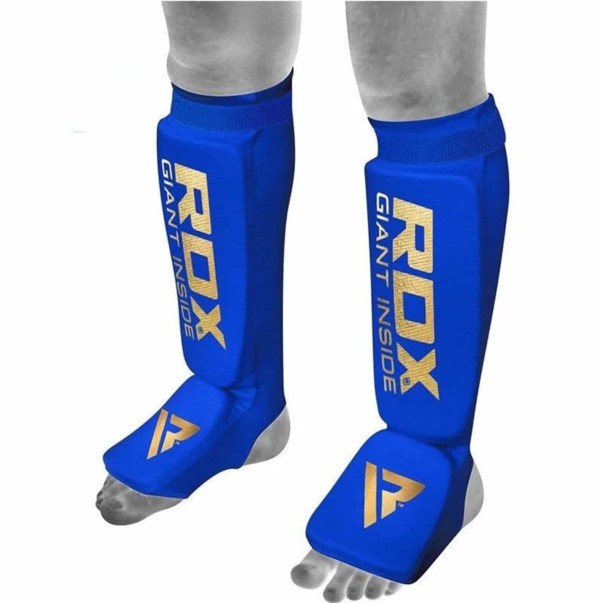 RDX - Canilleras con Empeine de Espuma MMA SI Azul - M