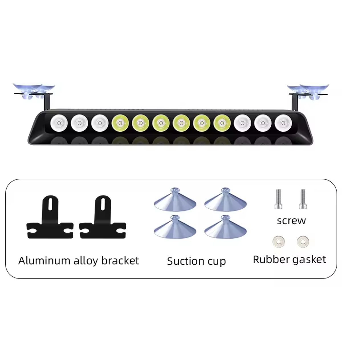 JET - Luz Policial 9 Led 25cm Rojo-Blanco-Azul