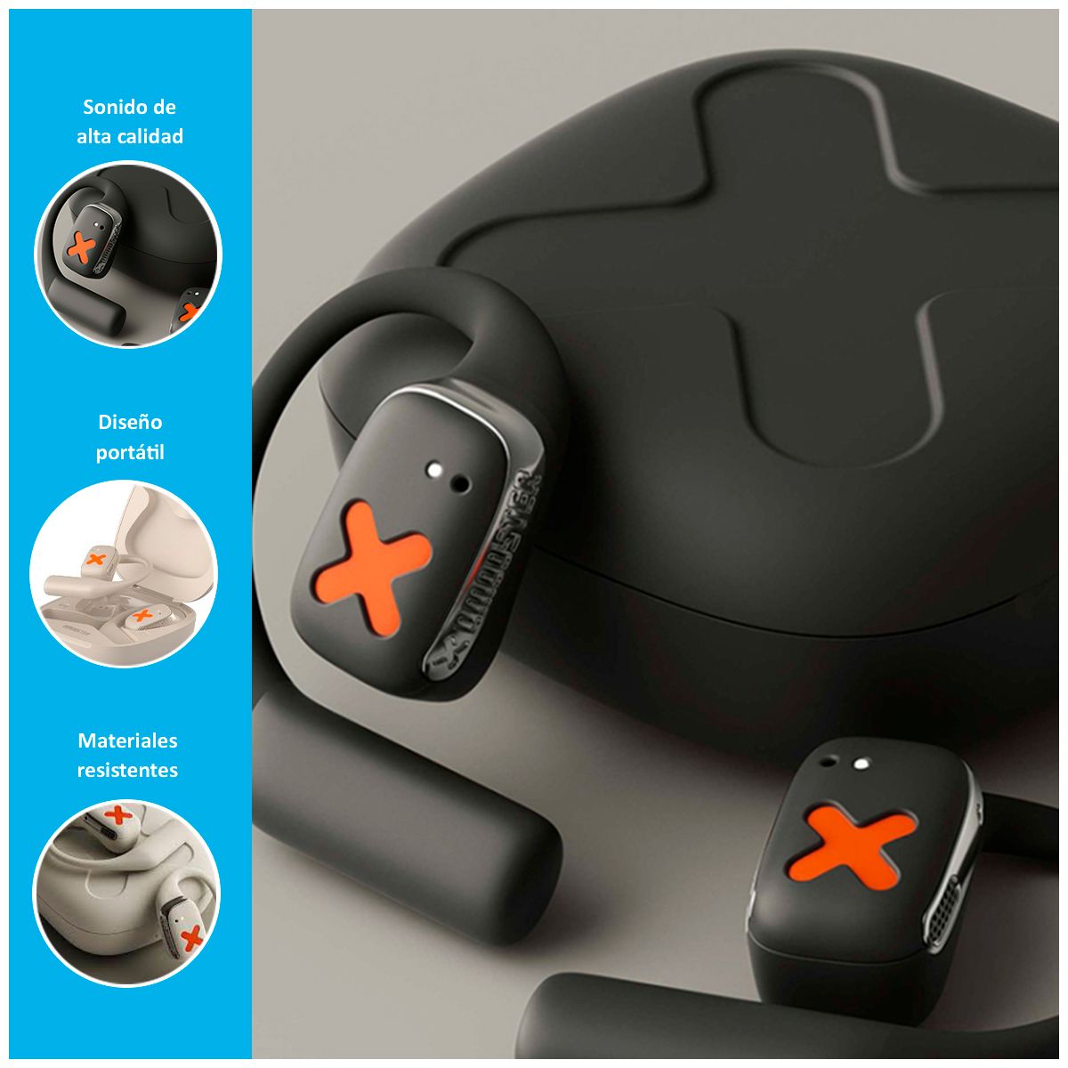 GENERICO - Audífonos D39 DMooster con Bluetooth 5,0 Negro