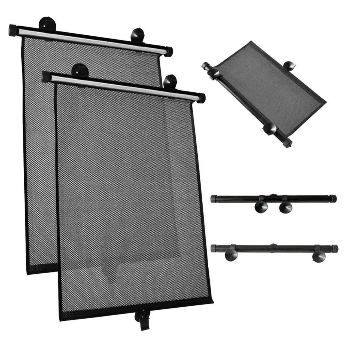 JET - Tapasol Enrollable 40x45cm Negro 2pcs