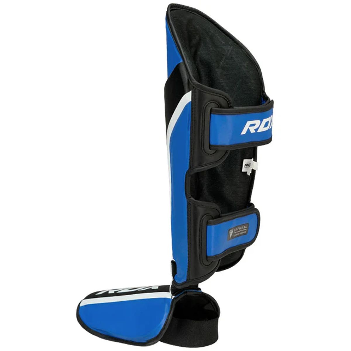 RDX - Canilleras con Empeine para Muay Thai Aura Plus T17 Azul - S