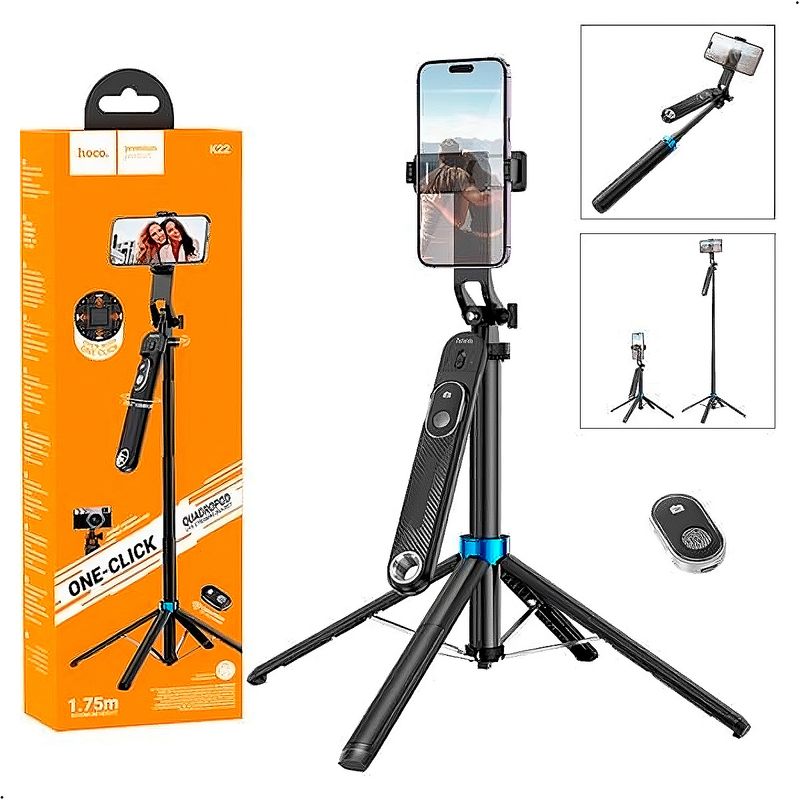 HOCO - Palo Selfie Stick Hoco K22 Control Remoto Bt Tripode 175m