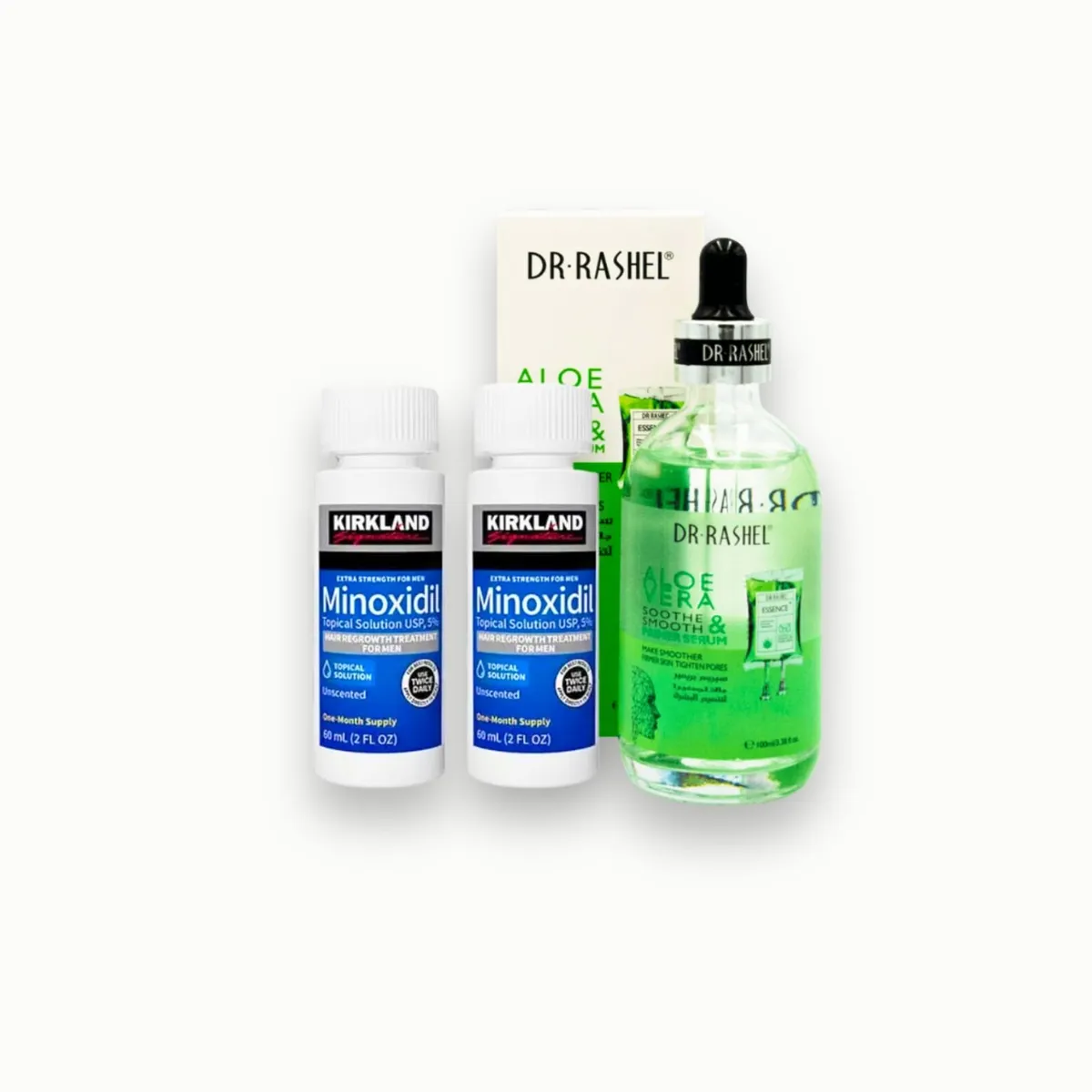 KIRKLAND - Primer Serum Aloe Vera & Minoxidil Duo