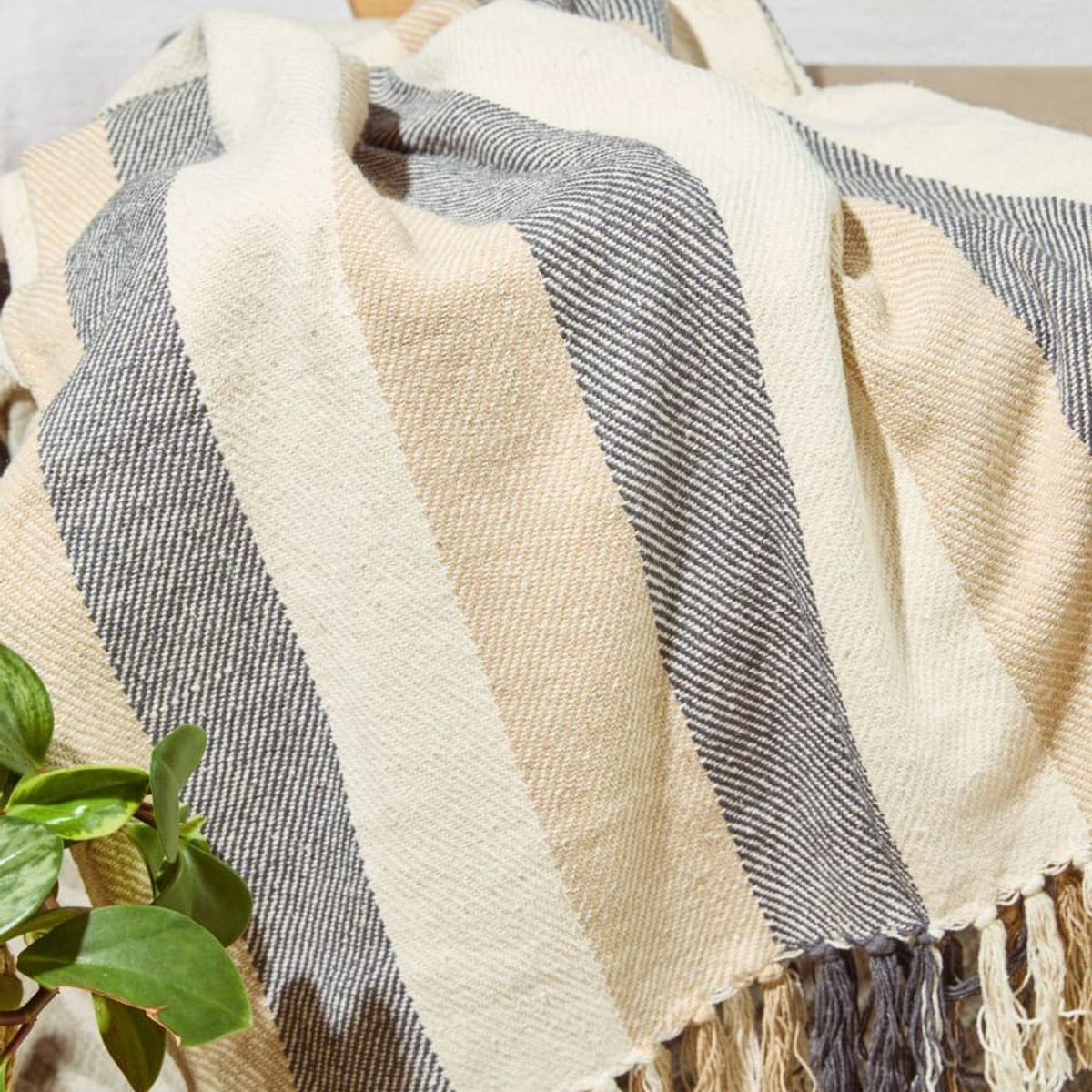 MAP DESIGN HOME - Manta Boho Chic II  Algodon 170x130cm