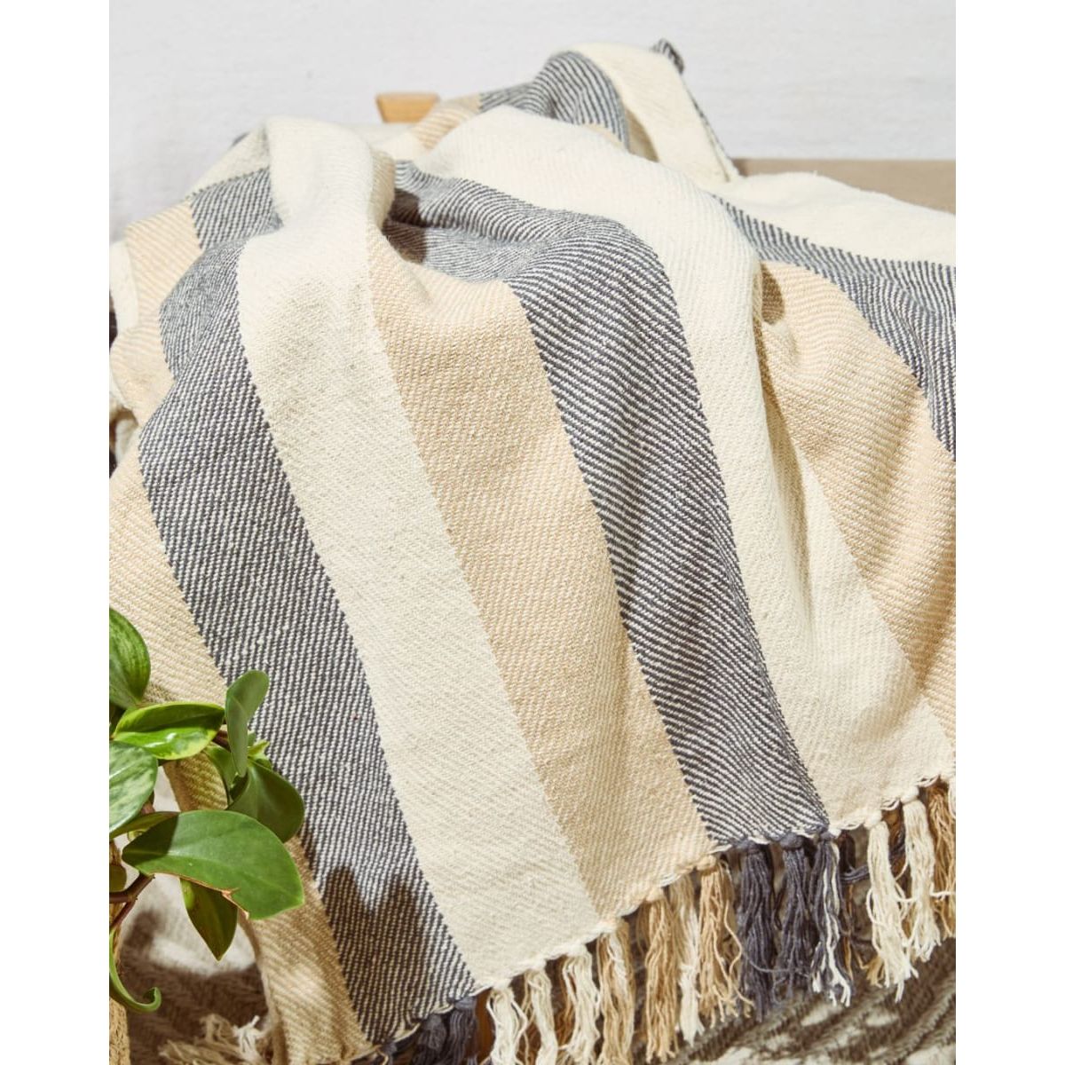 MAP DESIGN HOME - Manta Boho Chic II  Algodon 170x130cm