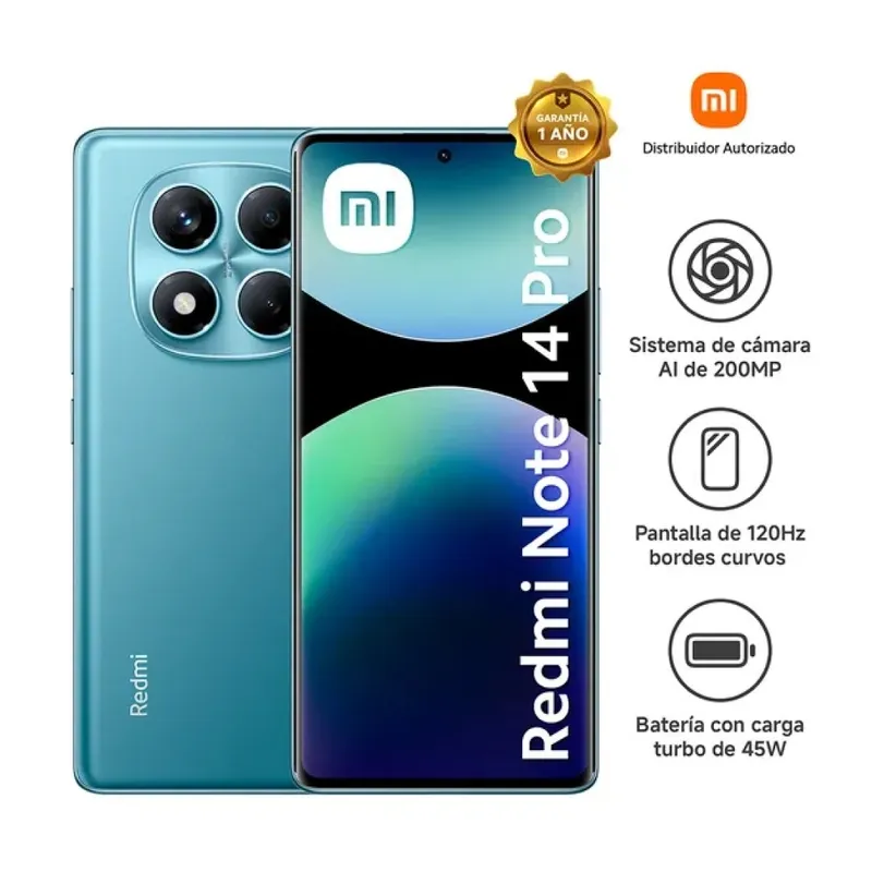 XIAOMI - Celular Xiaomi Redmi Note 14 Pro 8GB 256GB Azul