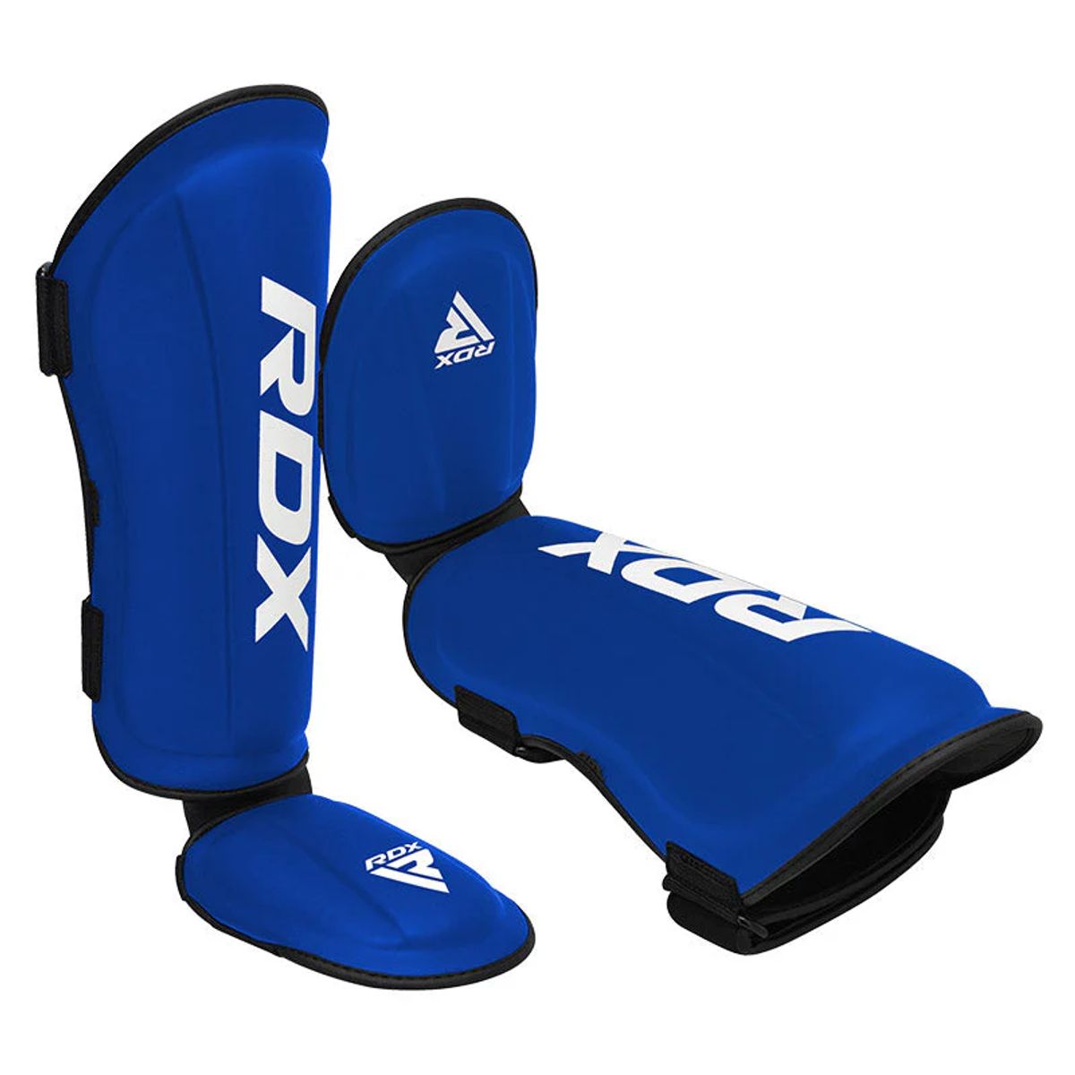RDX - Canilleras con Empeine para Muay Thai T1 Azul - L
