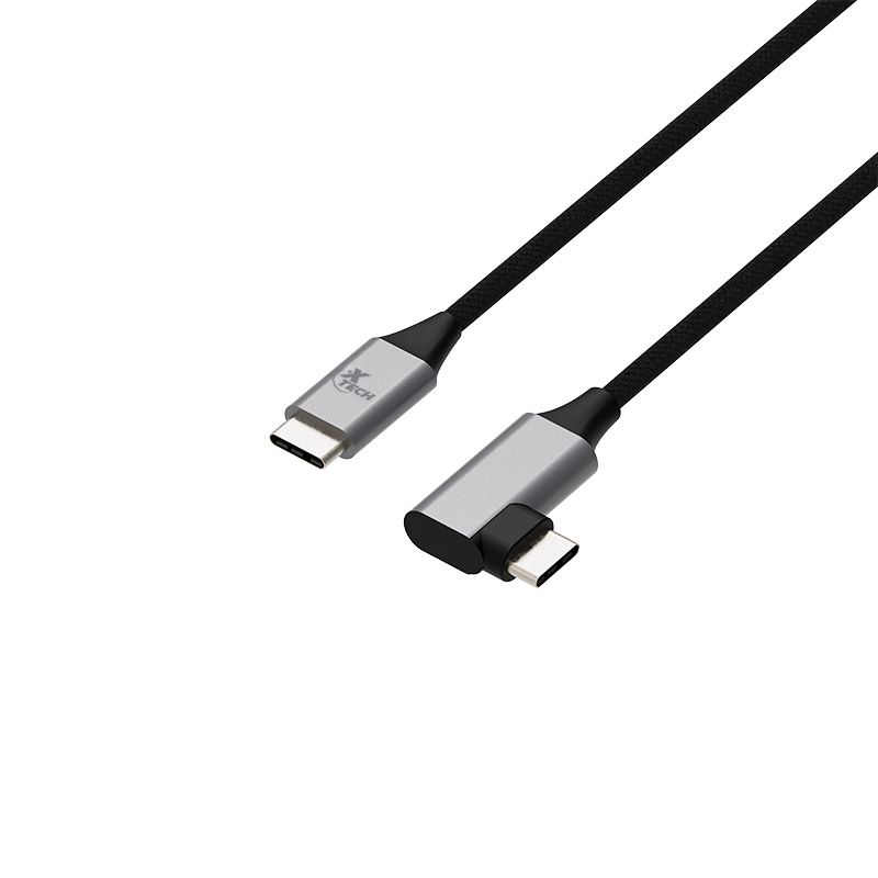 XTECH - Cable USB-C Macho a Macho con Conector en Forma de L XTC-531 - Xtech