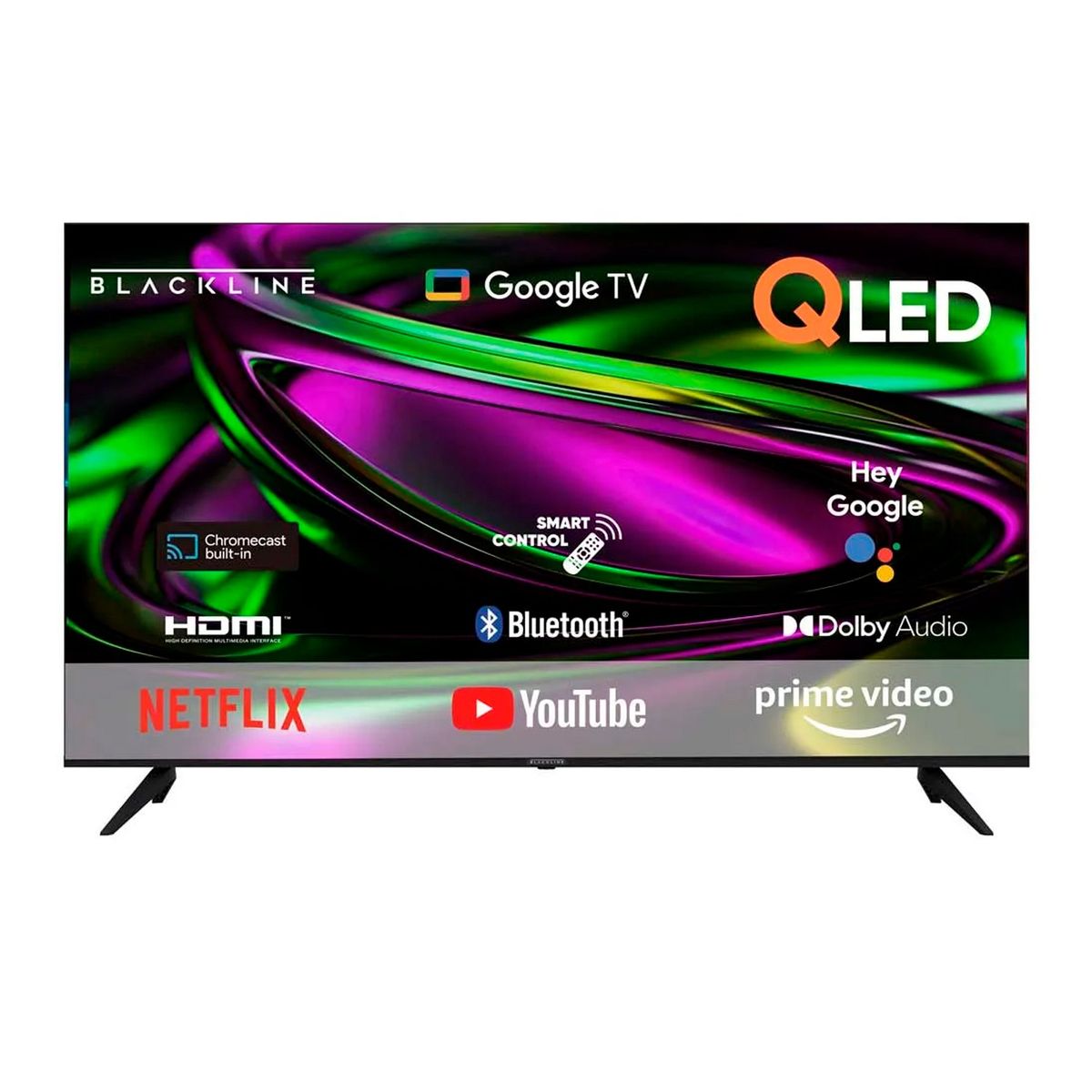 BLACKLINE - Televisor BLACKLINE QLED 65 UHD 4K Smart TV BL65-T6210QD