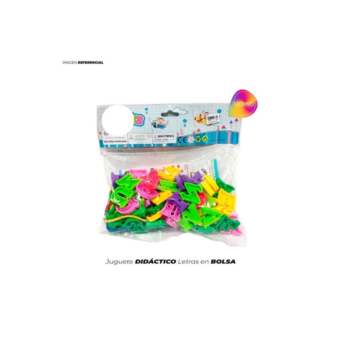 GENERICO - Juego De Letras Didácticas En Bolsa