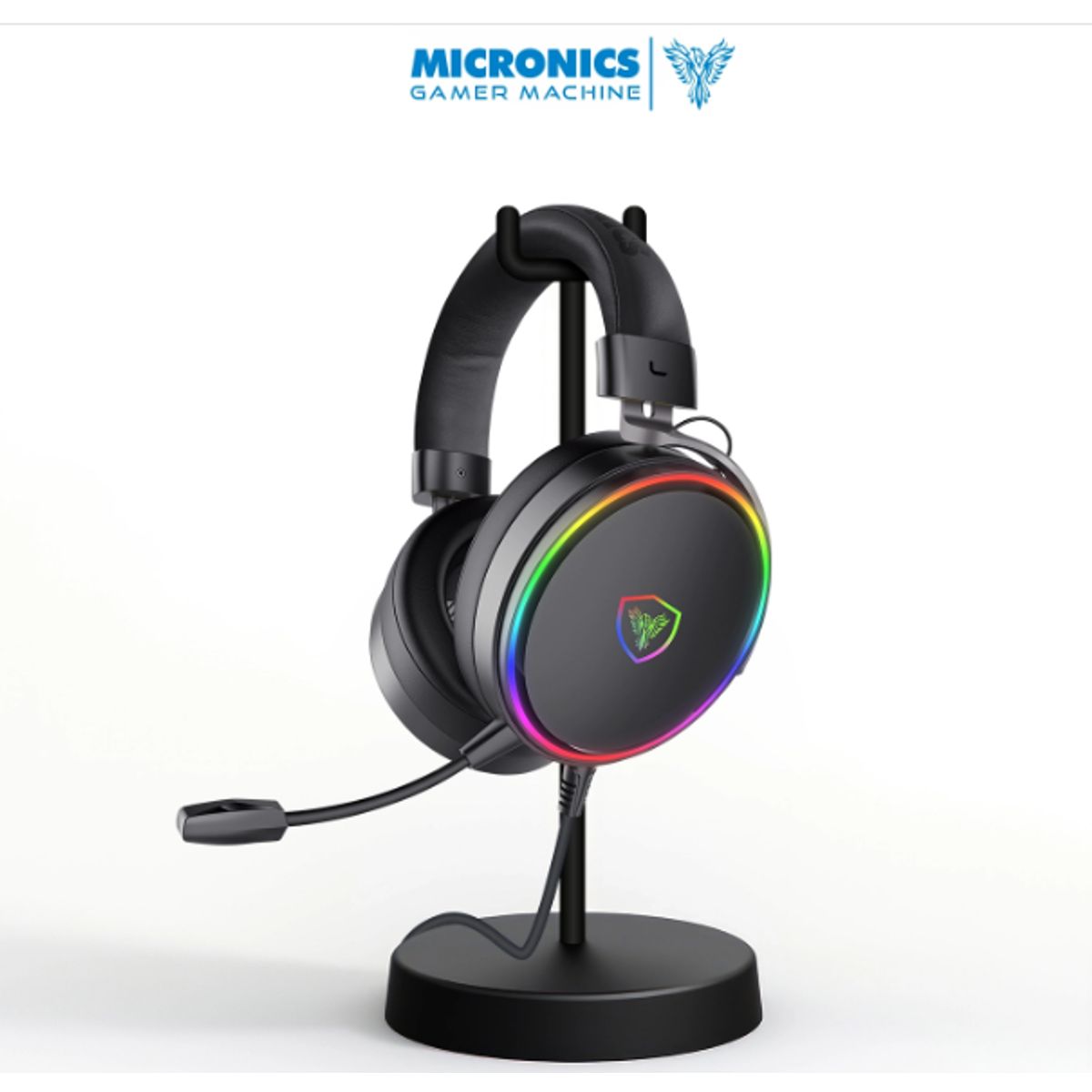 MICRONICS - Audífono Gamer FANATIC MIC HG8000 7.1 USB RGB MICRONICS
