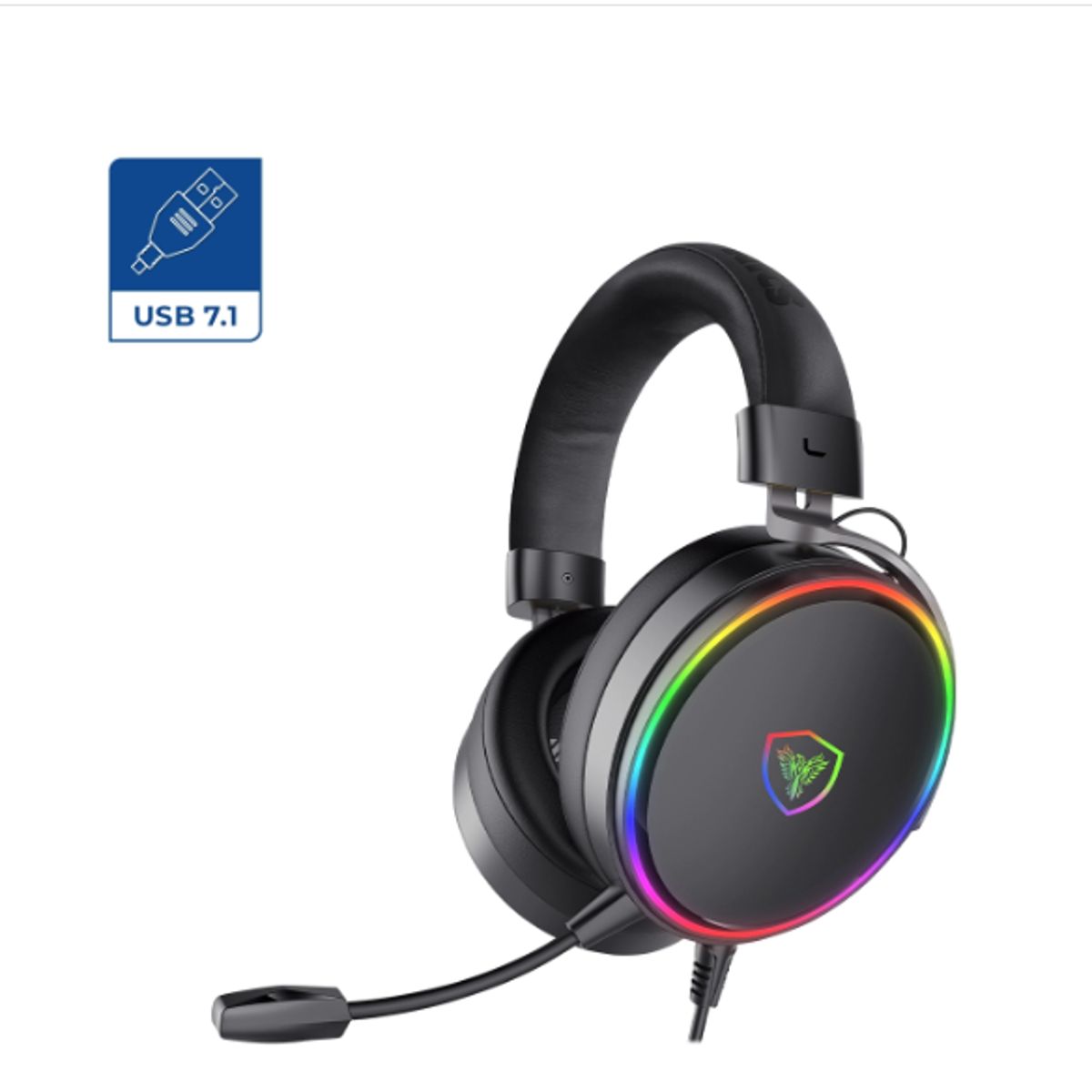 MICRONICS - Audífono Gamer FANATIC MIC HG8000 7.1 USB RGB MICRONICS